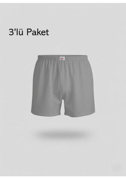 Battal Boy Ekstra Büyük Beden Arjantin Külot 3'lü Paket %100 Pamuklu Erkek