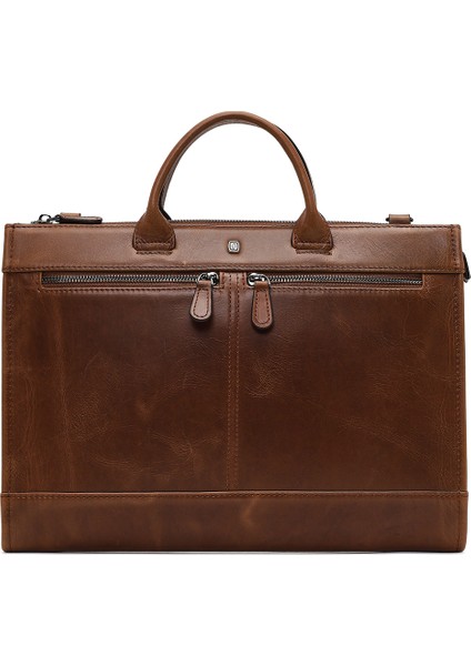 Erkek Kahverengi Uzun Askılı Deri Evrak Çantası 25WBD3531CR fırsatları