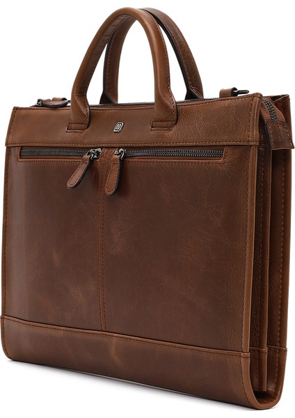 Erkek Kahverengi Uzun Askılı Deri Evrak Çantası 25WBD3531CR indirimleri