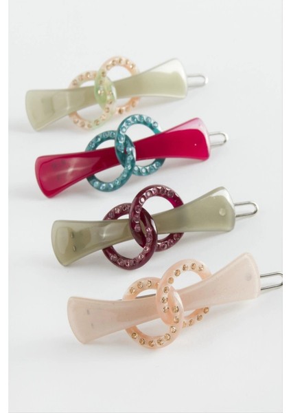 Halka Taşlı Klipsli Toka