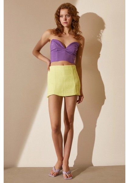 Kalp Yaka Büstiyer Mor fiyatları