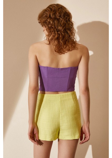 Kalp Yaka Büstiyer Mor indirimleri