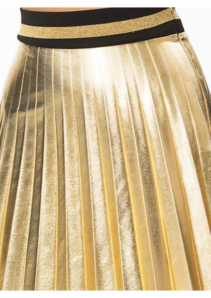 Piliseli Mini Etek Gold K1815117_076