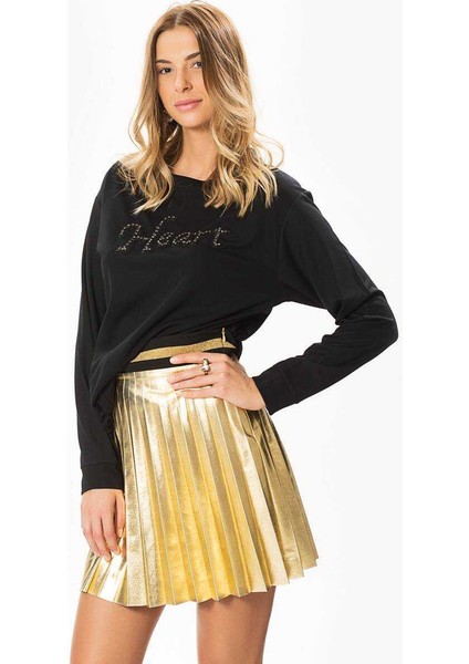 Piliseli Mini Etek Gold K1815117_076