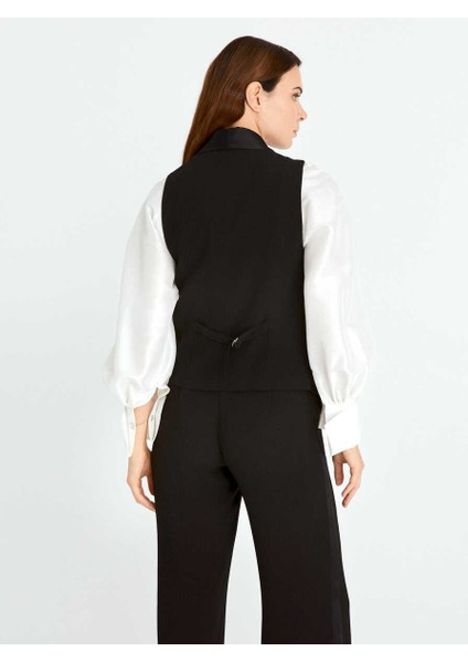 Cep Detaylı Yelek Siyah K2017005_001 indirimleri