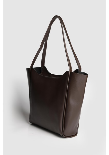 Lagraccio Paris Kadın Carrie Salaş Omuz Çantası Kahve