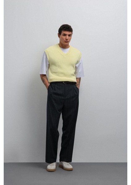 Sarı Örgü Erkek Triko Yelek fiyatları