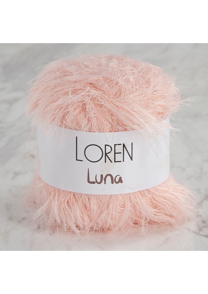 Loren Luna Tavşan Tüyü Açık Pembe El Örgü Ipi - R100 - 34003
