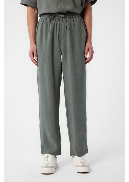 Haki Relaxed Erkek Jogger Pantolon