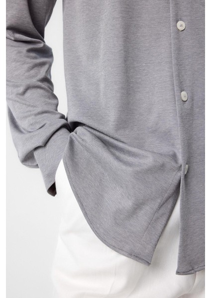 Gri Slim Fit Erkek Gömlek fırsatları