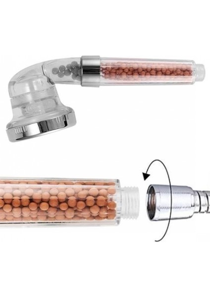 %50 Su Tasarruflu ve Arıtmalı Doğal Taşlı Banyo El Duş Başlığı indirimleri