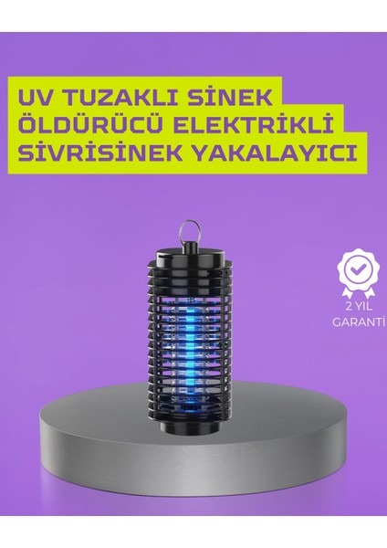 Kapalı ve Açık Alanlarda Etkili Elektrikli Sivrisinek Katili – Uv Işıklı Tuzak