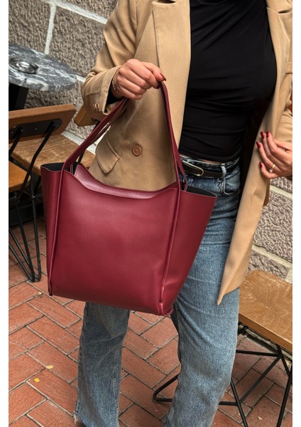 Lagraccio Paris Kadın Carrie Salaş Omuz Çantası Bordo fiyatları