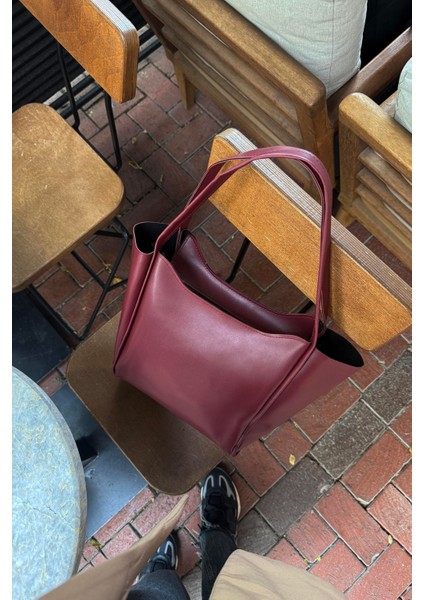 Lagraccio Paris Kadın Carrie Salaş Omuz Çantası Bordo modelleri