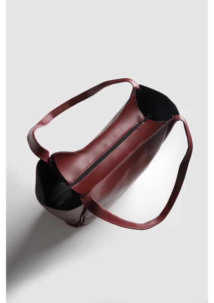 Lagraccio Paris Kadın Carrie Salaş Omuz Çantası Bordo