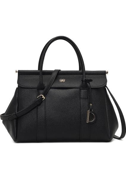 Kadın Siyah Uzun Askılı Klasik Kol Çantası 25ABD2444FT