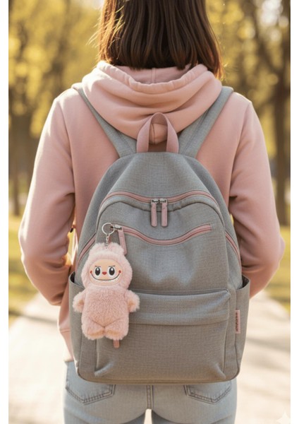 Labubu Karakter Peluş Anahtarlık 3’lü Set | Sevimli Mini Oyuncak Figür modelleri