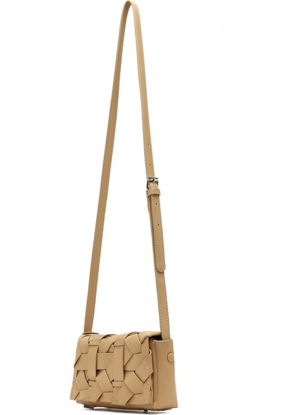 Kadın Sarı Uzun Askılı Mini Çapraz Çanta 25ABD243418