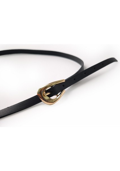 Dalga Desen Tokalı Ince Kemer Siyah fırsatları