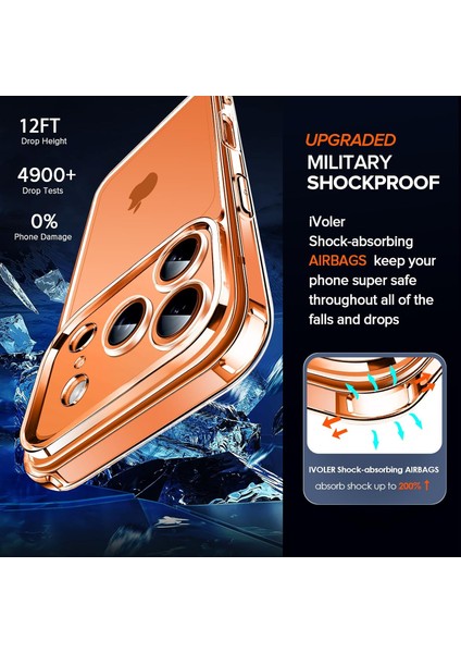 iPhone 17 Pro Kılıf Kamera Çıkıntılı Korumalı Yumuşak Şeffaf Renksiz Silikon Kapak + Ekran Koruyucu Cam Set 2in1 fırsatları