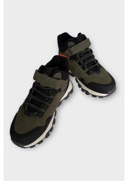 Soğuğa ve Suya Dayanıklı Kaymaz Kauçuk Taban Çocuk Bot Haki fırsatları