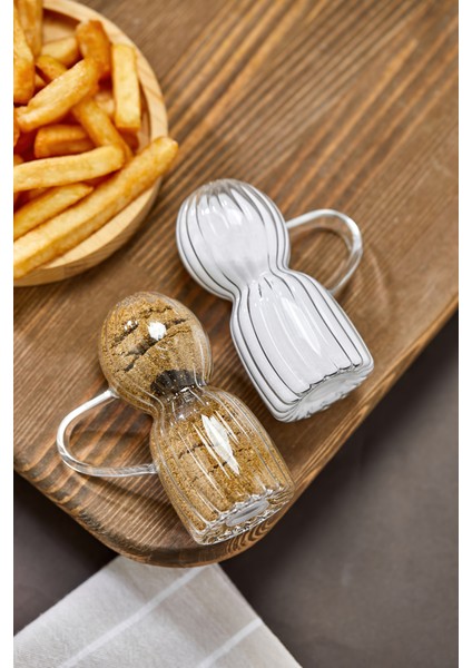 Saplı Cam Tuzluk ve Biberlik Takımı – 2’li Şeffaf Baharatlık Seti, Estetik Dalgalı Tasarım, Modern ve Dayanıklı Cam Mutfak Ürünü fiyatları