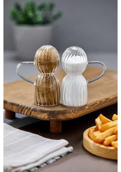 Saplı Cam Tuzluk ve Biberlik Takımı – 2’li Şeffaf Baharatlık Seti, Estetik Dalgalı Tasarım, Modern ve Dayanıklı Cam Mutfak Ürünü modelleri