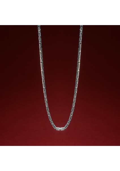 200 Mikron Oksitli Yuvarlak Kral Gümüş Zincir fiyatları