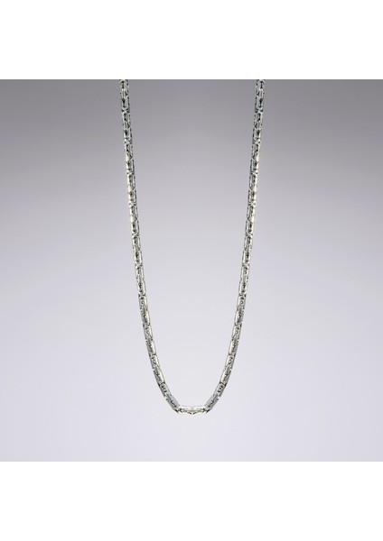 200 Mikron Oksitli Yuvarlak Kral Gümüş Zincir modelleri