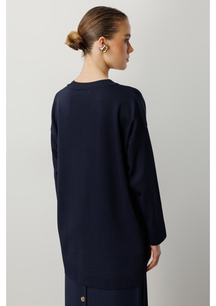 Yuvarlak Yaka Basic Triko-Lacı