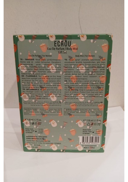 Yılbaşı Kadın Parfüm Edt + Body Mist 50/150 ml fiyatları