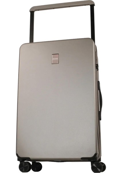 Ithal Unısex Çizgili Trolley Orta Boy Valiz - Vizon