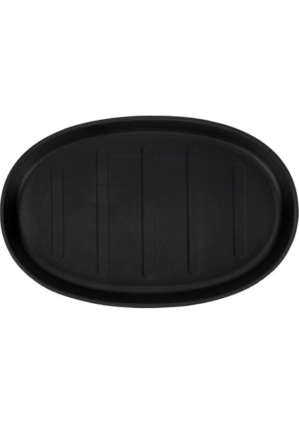 Döküm Oval Fajita Tabağı Ölçü 18X28CM. (Harici Tava Tutucu Dahil Değildir.)-Bordo modelleri