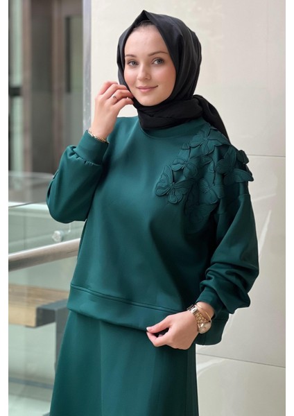 4871 Alaera Nakışlı Bluzlu Takım modelleri