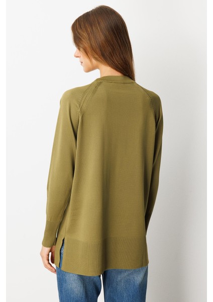 Reglan Kol Basic Triko Tunik-Y.YEŞİLİ