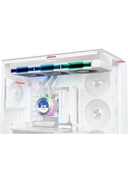 Li Hydroshift Iı 360 Tl Rgb Sıvı Cpu Soğutucu - 360MM Aıo - 3x 120 Rgb Fanlar - 2,1 Inç IPS LCD Ekran - 3 Kontrol Modu - Esnek Boru Kelepçesi - Lga 1851/1700, Amd Am5/am4 - Beyaz (HS2LCD36TW) modelleri