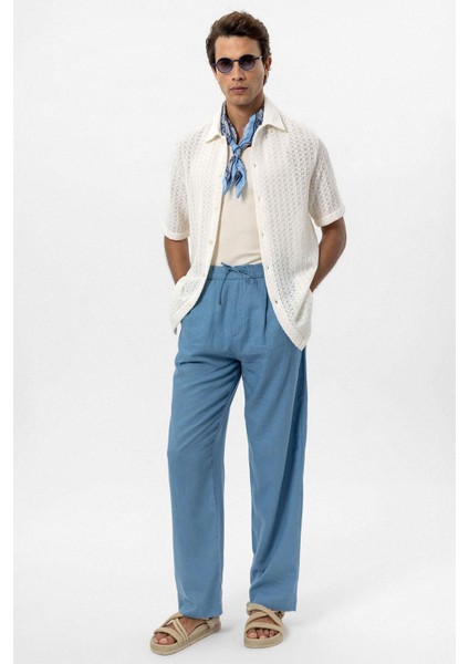 Ekru Dokulu Kroşe Erkek Gömlek fiyatları