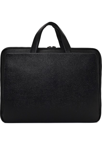 Erkek Siyah Uzun Askılı Deri Evrak Çantası 25WBD3530FT modelleri