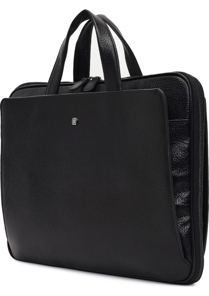 Erkek Siyah Uzun Askılı Deri Evrak Çantası 25WBD3530FT indirimleri