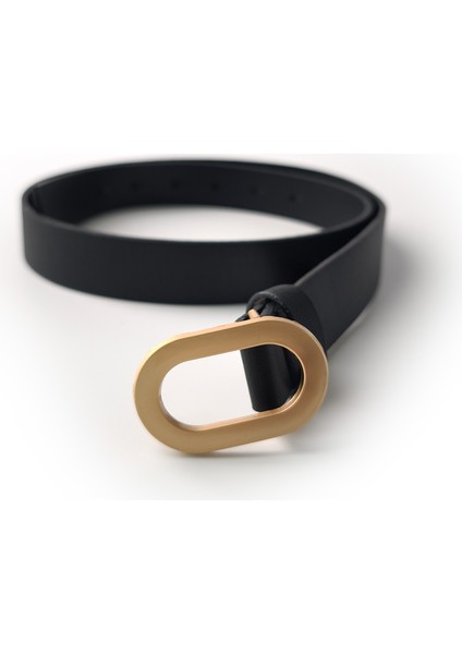 Oval Tokalı Kemer Siyah modelleri