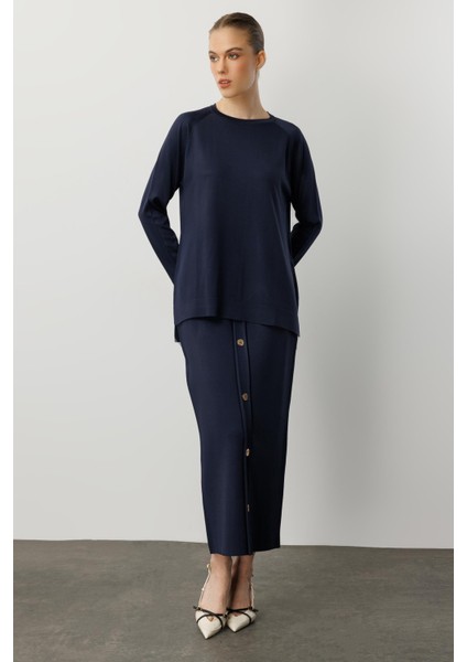 Tunik ve Etek Ikili Triko Takım-Lacı fiyatları