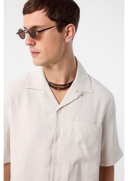 Taş Modal Kumaş Erkek Gömlek fırsatları