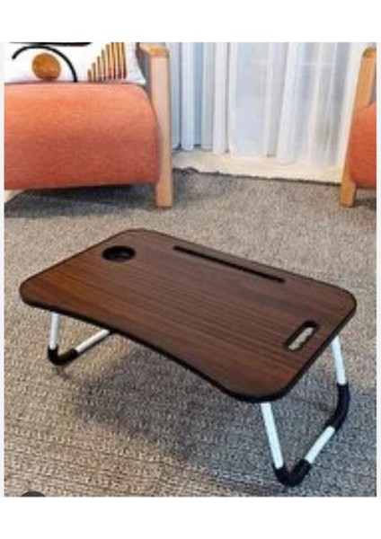 60*40 cm Katlanabilir Taşınabilir Yatak Koltuk Üstü Laptop Bilgisayar Sehpası Ders Çalışma Masası