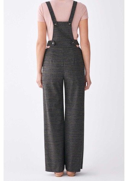 Askı Ve Bel Detaylı Ekoseli Kadın Tulum Standart Renk K1912403_089 indirimleri