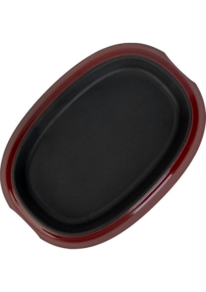 Döküm Oval Fajita Tabağı Ölçü 26X19CM.-BORDO modelleri