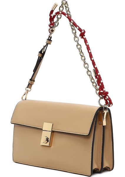 Kadın Bej Uzun Askılı Çapraz Çanta 25ABD244018