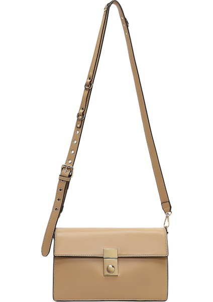 Kadın Bej Uzun Askılı Çapraz Çanta 25ABD244018
