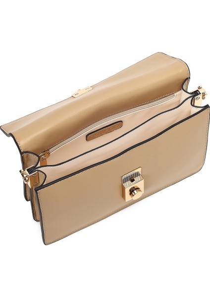 Kadın Bej Uzun Askılı Çapraz Çanta 25ABD244018