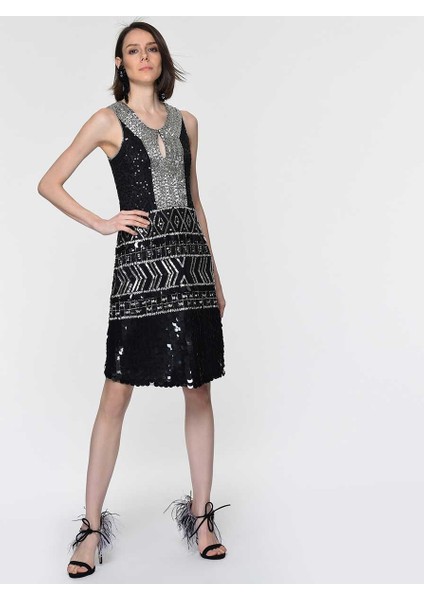 İşlemeli Gece Elbisesi Standart Renk Y1962103_089 fiyatları