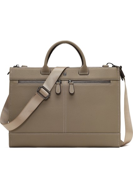 Erkek Vizon Uzun Askılı Deri Evrak Çantası 25WBD3531FT